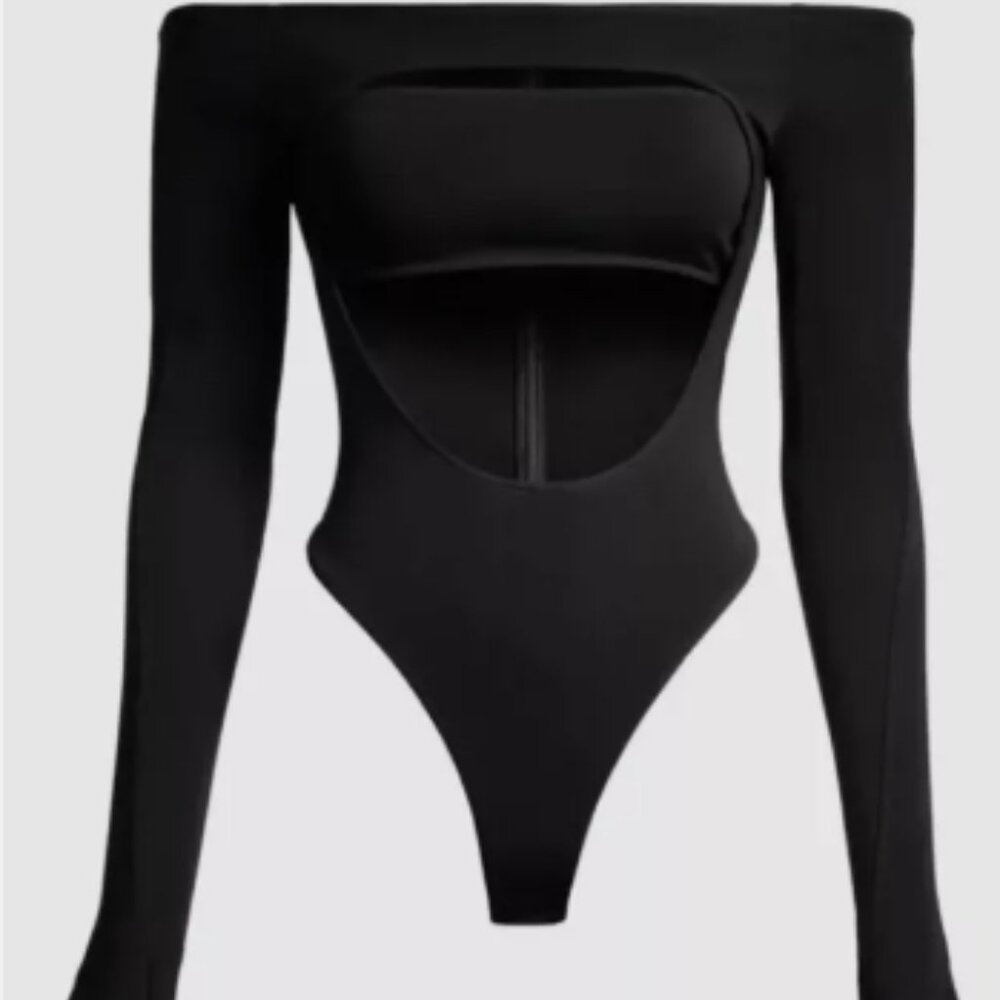H&M Mugler Cut Out Bodysuit